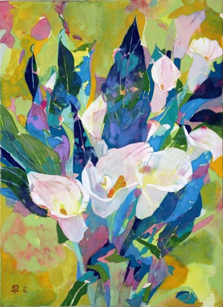 画像1: 藤原早苗　calla lily (1)